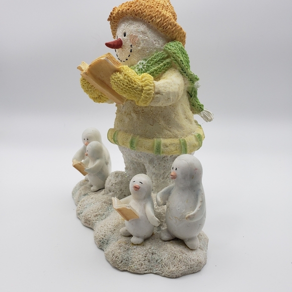 Russ Berries Comp Ice Sculptures #21370 "Heaven-N-Nature Sing" Snowman Penguins - Picture 3 of 10